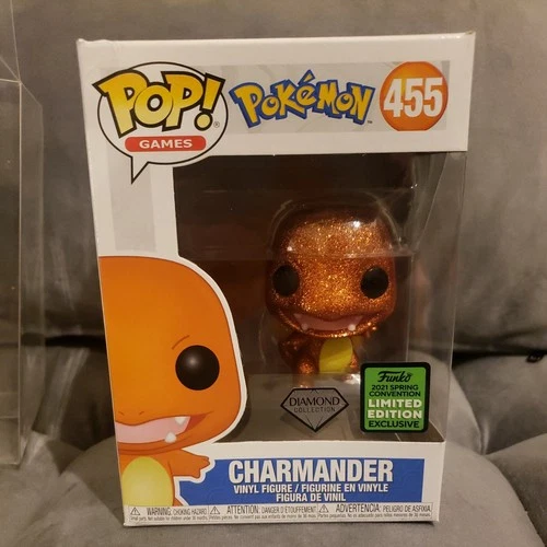 Funko Pop! Pokemon - Diamond Charmander #455  2021 Shared Spring w/ protector