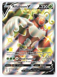 Rillaboom V SV105/SV122 Shining Fates Shiny Vault Holo Rare