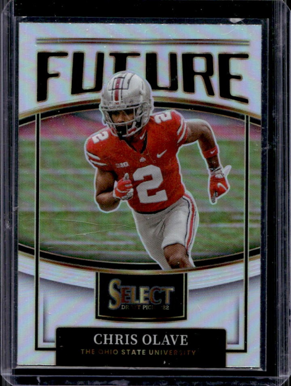 Chris Olave Panini Select Draft Picks Future #FCO Silver Prizm