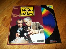 THE MASKS OF DEATH Laserdisc VERY GOOD CONDITION RARE GREAT FILM PETER CUSHING