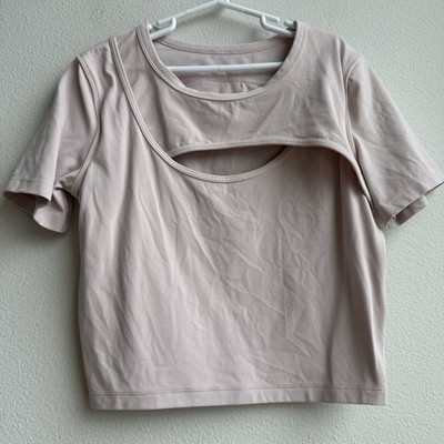 Lululemon Get Centered Short Sleeve *Nulu Color MITP Misty Pink Size 2/4 XS