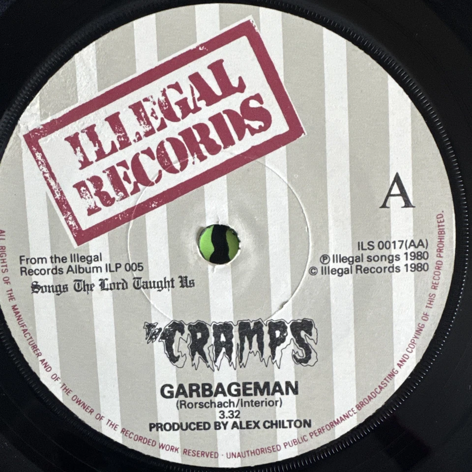THE CRAMPS FEVER / GARBAGEMAN VINYL 7” SINGLE ILLEGAL UK 1980 EXC WITHDRAWN - Image 3 of 4