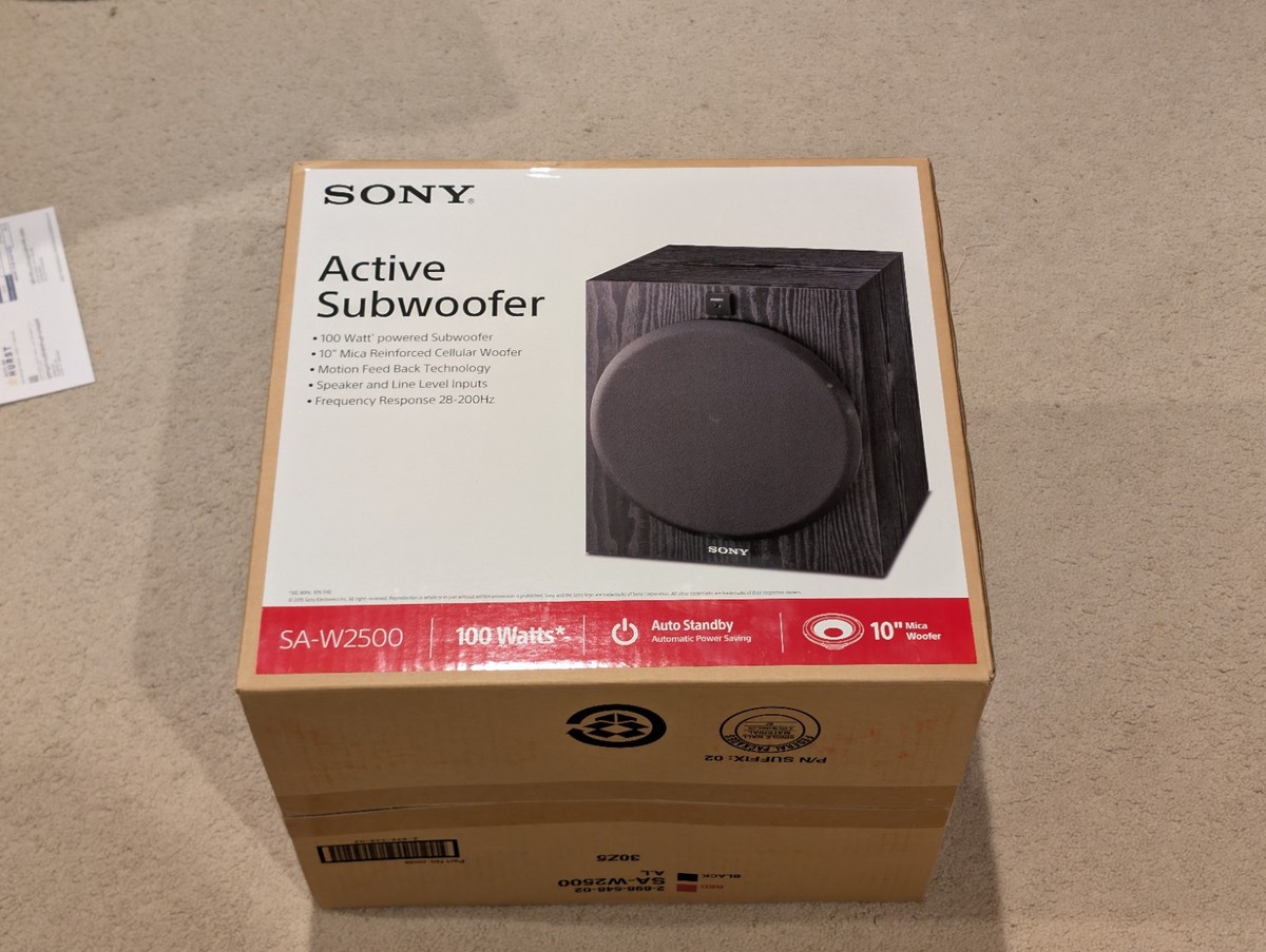 Sony SA-W2500 Powered Active Subwoofer The Best Subwoofer In The World