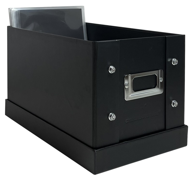 10 CheckOutStore Black Stamp & Die Craft Storage Pocket Box (10.5 x 5.75 x 6)