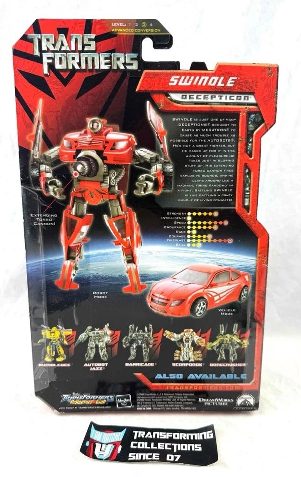 Transformers 2007 Movie Deluxe Class Swindle MOSC - Image 2 of 2