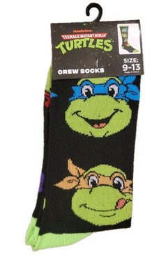 Odd Sox, Unisex, Teenage Mutant Ninja Turtles, Crew Socks, Novelty Crazy S 6-13