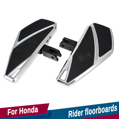 1Pair Front Driver Footboards Floorboards For Honda Gold Wing GL1800 2001-2024
