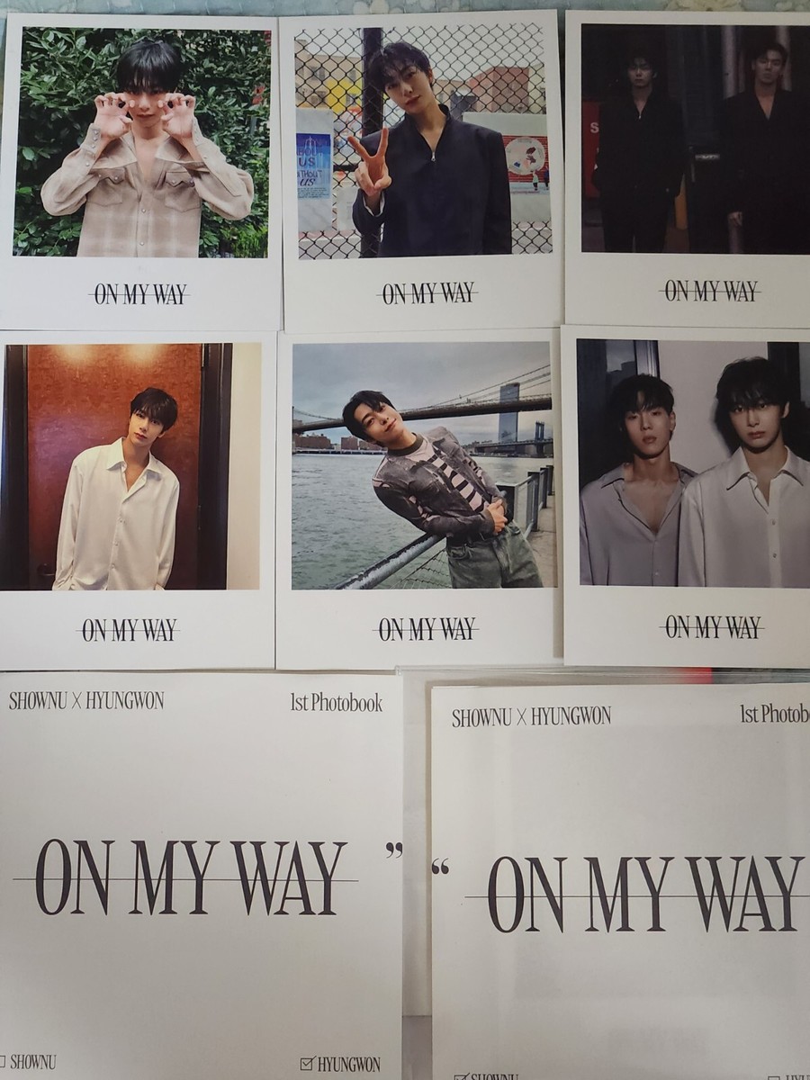 MONSTA X ON MY WAY展示会 特典 PVCフォトカード セット MONSTA X SHOWNU X HYUNGWON trading PHOTOCARD ON MY WAY 1st