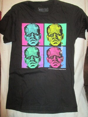 Universal Studios Monsters Frankenstein Monster Face Graphic T-shirt Men's S New