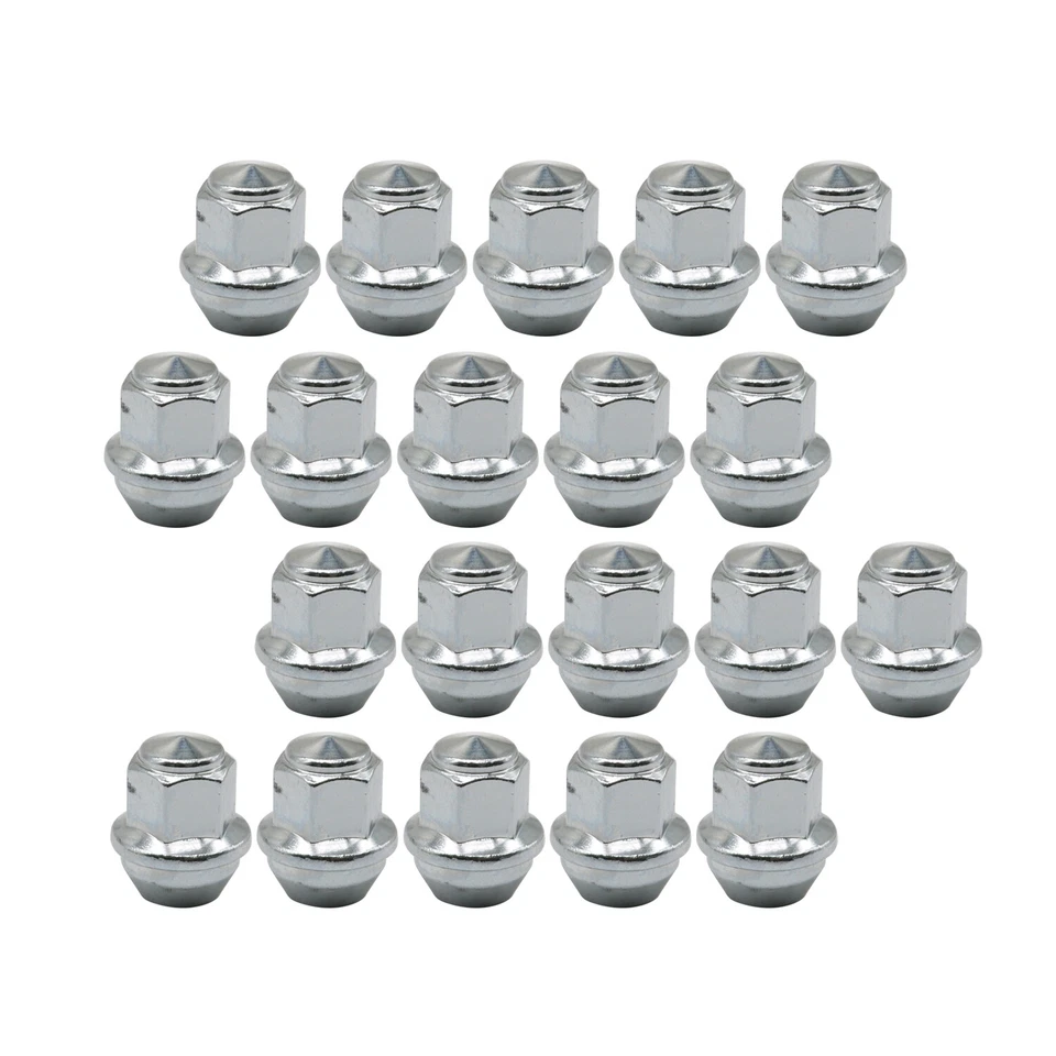 (20) Tuercas de rueda cromadas 12x1,5 hexagonales de 19 mm para Ford Focus Fusion Escape EcoSport Foto 4 de 4