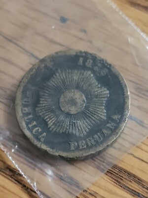 Vintage Rare Peru 2 Centavos 1876, Coin In CALIFORNIA | eBay