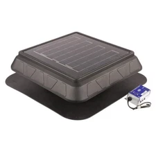 Master Flow GAF 35 Watt 750 CFM Low Profile Solar Powered Roof Mount Exhaust Fan