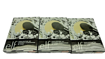 3 Pack  E.L.F. Highlighting Ensemble Illuminator & Brush Set