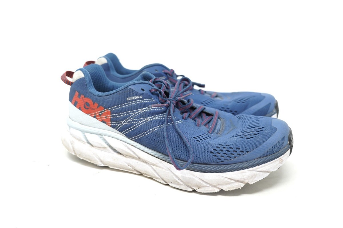 Hoka One One Clifton 6 Men\'s Blue Running Shoe Athletic SZ 9.5 sneaker Hoka One One Clifton 6 1102872-NBLM Mens 10 Running Shoes  main image 2