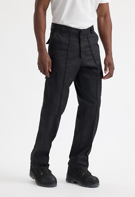 2 pair of  Black Uneek UC902 Cargo Trouser 46 Regular - sold as pair