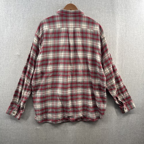 CC Filson Flannel Shirt Mens 2XL Red Plaid Long Sleeve Button Up Pockets Outdoor - Picture 12 of 17