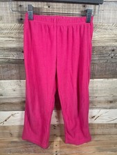 Ugly Dolls Hot Pink Girls 4/5 Solid Pajama Pants Fleece Stretch Warm PJ Bottoms