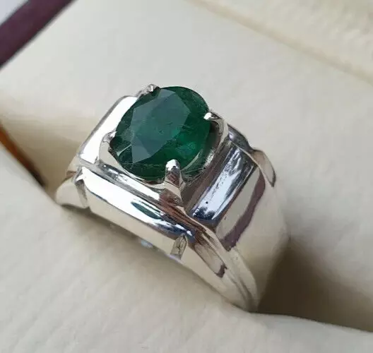 Mens emerald rings shop on ebay