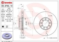 2X Brembo 09.9762.10 Bremsscheibe Passend FüR Iveco