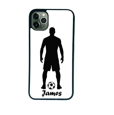 Personalisierte Handyhülle mit Namen Fußball für iPhone oder Samsung oder Huawei