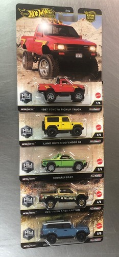 HOT WHEELS 2025 OFF ROAD CAR CULTURE ( SET OF 5 ) TOYOTA FORD SUBARU LAND ROVER - Picture 3 of 8