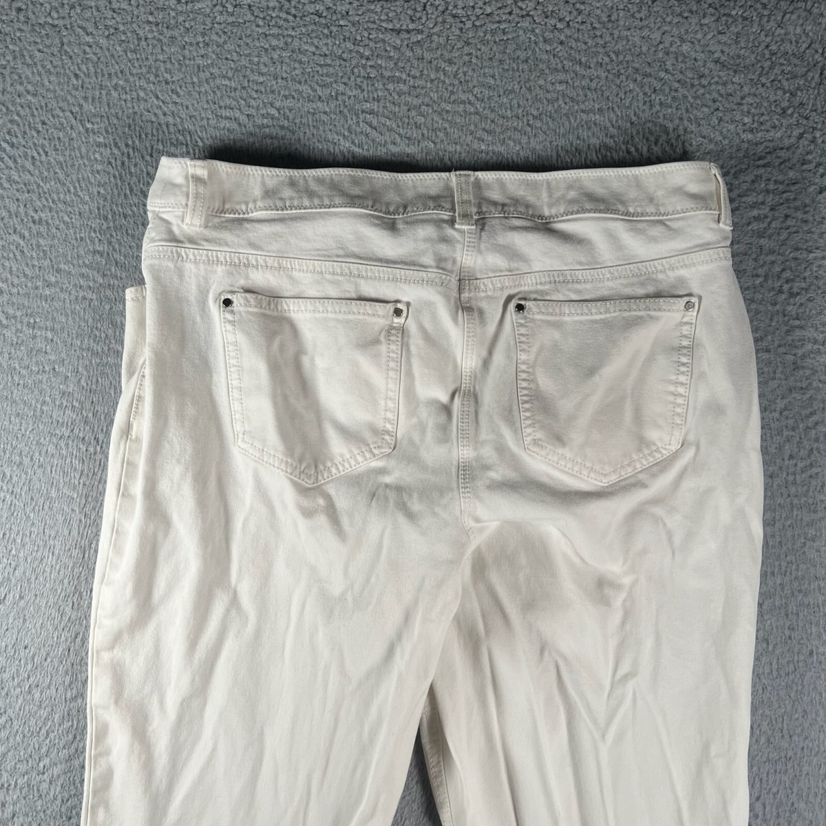 【COSYHARU】Tri half pants Chicos Pants Womens 1.5 Ankle White Business Casual Pockets