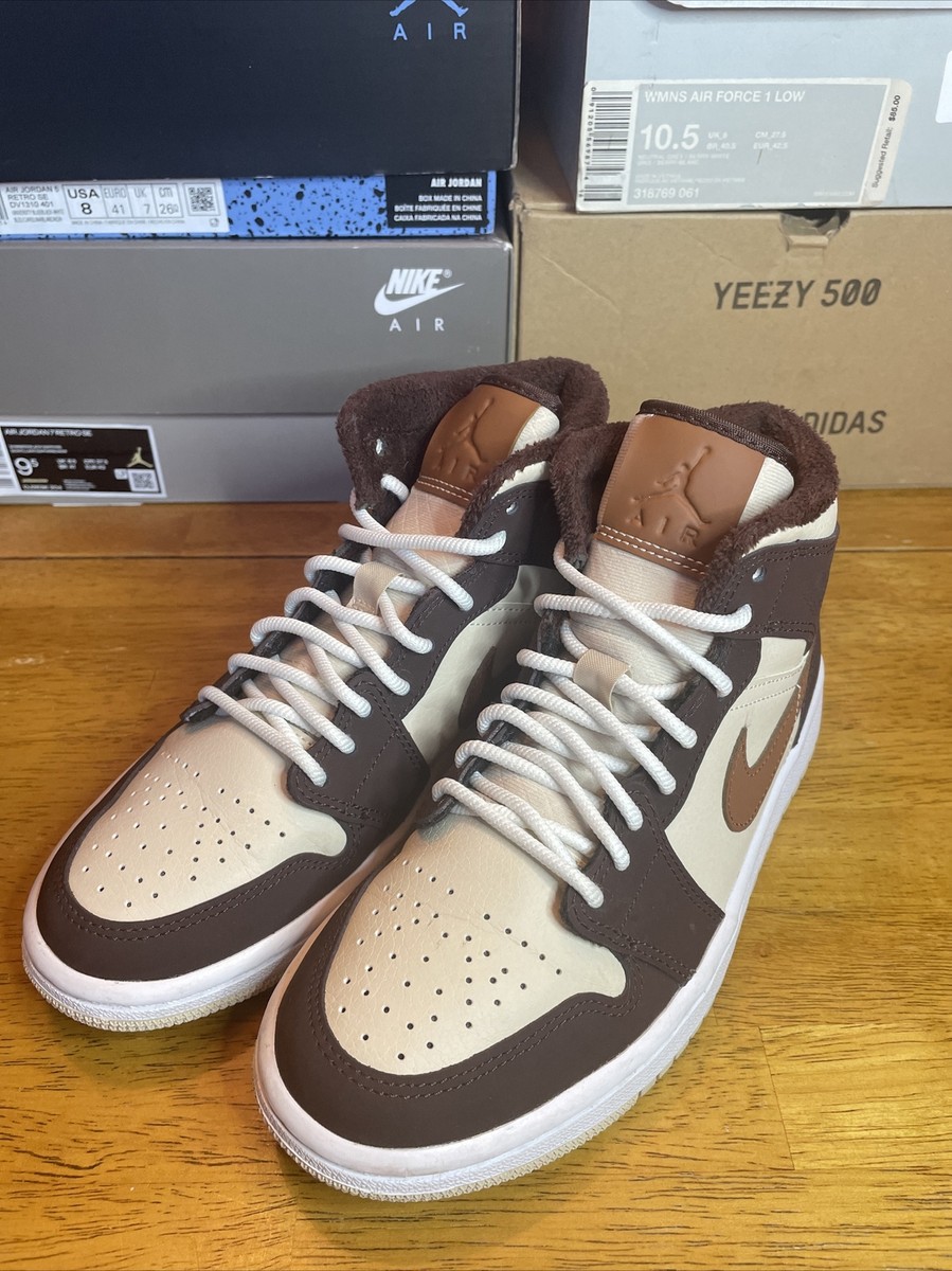 Jordan 1 Mid SE Brown Basalt Oatmeal (Women's) Sz 6 *VNDS