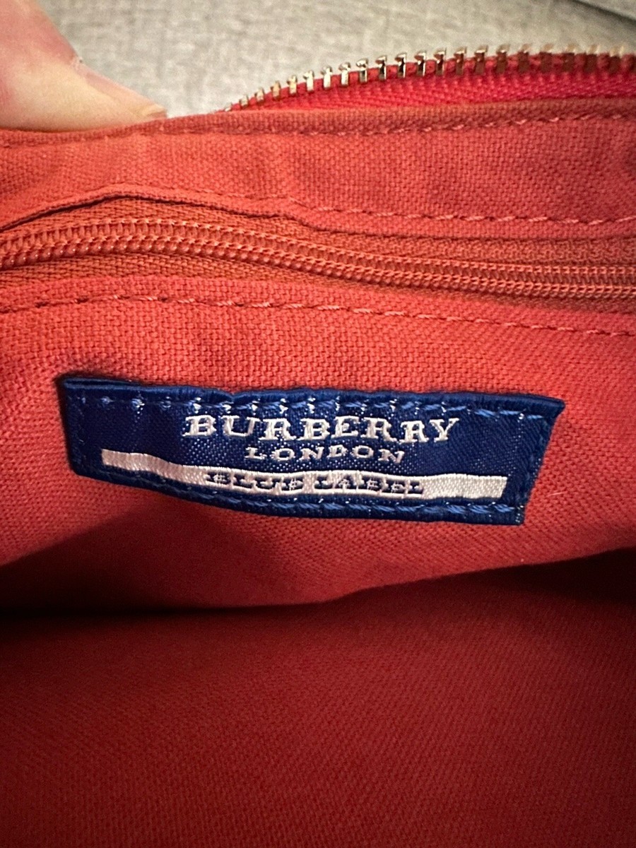 BURBERRY Blue Label Pink Nova Check Canvas/Leather Shoulder