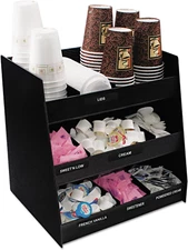 Vertiflex VFC1515 Vertical Condiment Organizer, 14 1/2W X 11 3/4D X 15H, Black