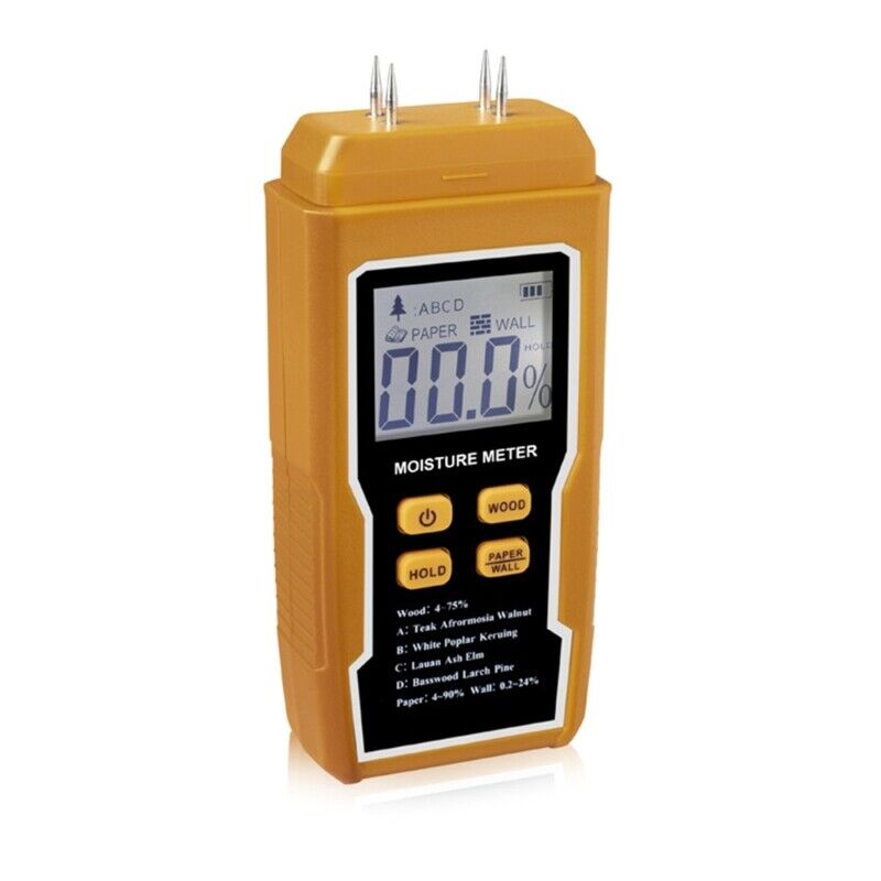 Image of Wood Moisture Meter Digital Moisture Detector Moisture Tester Pin-Type Meter