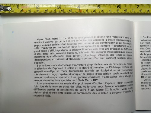 MINOLTA FLASH METER III MANUAL Used - Photo 5/15