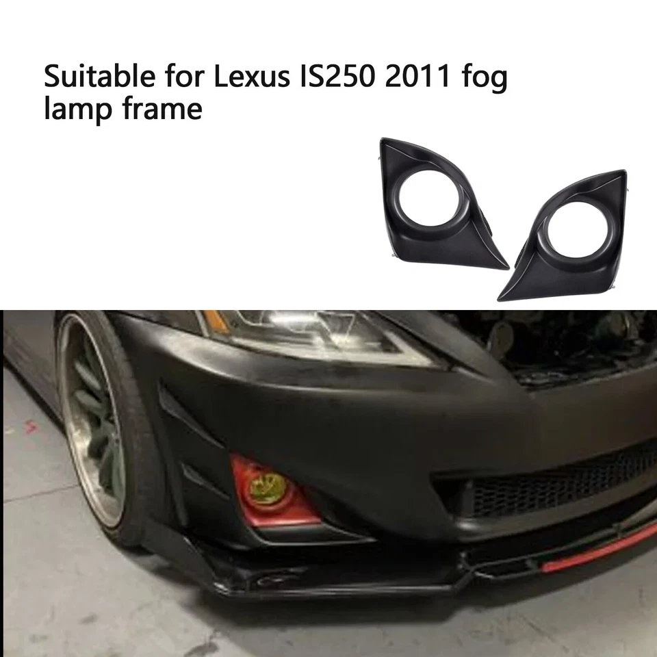 Faro antiniebla delantero derecho y derecho negro cubierta bisel para Lexus IS250 IS350 2011-2013 Foto 4 de 4