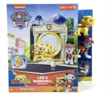 Paw Patrol Cat Pack LEO, MARSHALL and CHICKALETTA Rescue Figure Set Target Excl