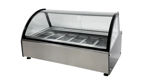 NSF Ice Cream Gelato Freezer 6 Pan Display Case 41" W