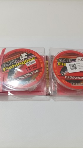 2 BOBINE  FILO DA PESCA TRASPARENTE  (0,18) -(0,16)mm DA 200M - Foto 3 di 3