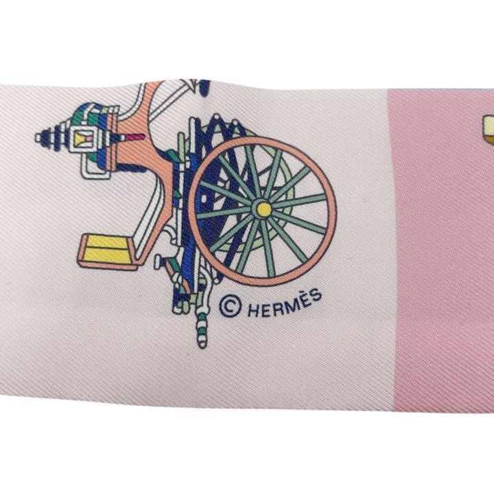 Hermes Twilly Scarf Exquisite Carriage Silk 2021 … - image 6
