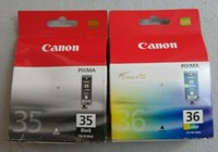 2 Ovp Canon PGI-35 Black CLI-36 Color Pixma FüR Ip100,Ip110,Mini260,Tr150