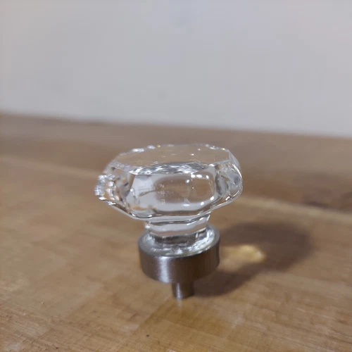 Top Knobs TK128 Clear 1-3/8 Inch Geometric Cabinet Knob - Picture 1 of 5