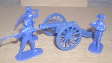 AIP 1/32 AWI Or Napoleonic Dark Blue Cannon and Crew Figures