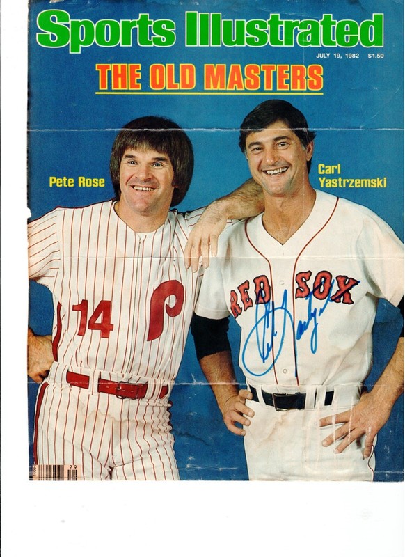 CARL YASTRZEMSKI SIGNED JULY 19,1982 SPORTS ILLUSTRATED COVER