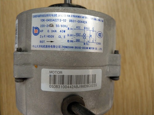 Samsung Air Conditioning Indoor Fan Motor DB31-00442A YDK-045S42213 AM045FNQDEH - 第 1/4 張圖片