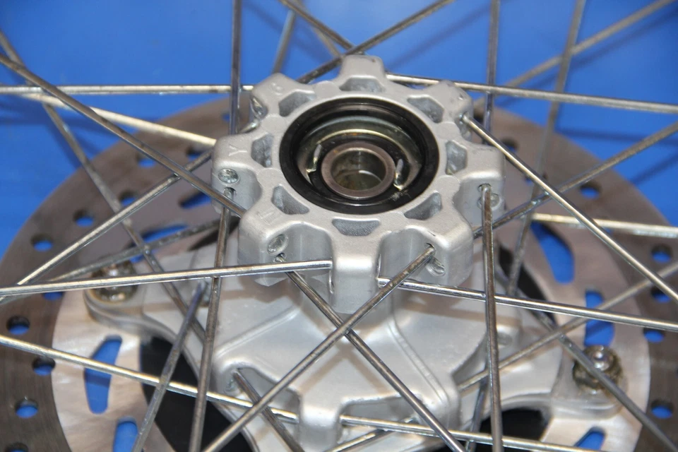 93-22 XR650L XR 650L 2003 llanta delantera radios centrales buje husillo rotor neumático Foto 2 de 4