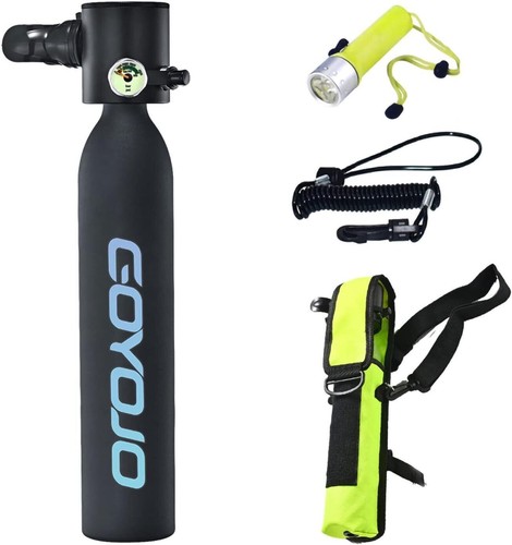 0.5L/1L Scuba Tank Diving Depth Refillable Snorkel Air Tank Cylinder Oxygen Set - Picture 32 of 59