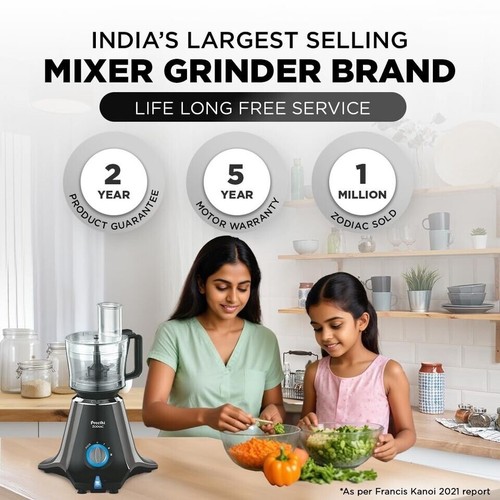 Preethi Zodiac MG 218, 750W, 5 frascos | negro | 200-240 voltios - Imagen 6 de 6