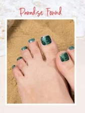 Color Street Nail Polish Strips - PARADISE FOUND (FPC025) Pedicure Tropical
