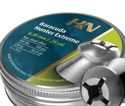 H&N Baracuda Hunter EXTREME 150 Count HOLLOW POINT 6.35mm