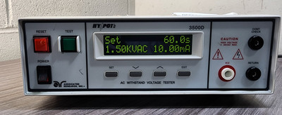 Associated Research HY POT II 3500D AC Withstand Voltage Tester 5kV 12mA