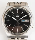 Vintage Seiko 7009-3170 Day Date Man's Watch Ticks Crystal is Scratched!