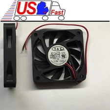 NEW  2.36"*.39"inch 60mm*10mm T&T 6010H12S-ND3 12VDC/12V Fan 2wire Tinned lead