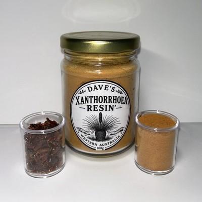 Xanthorrhoea Resin Powder - 100g Jar - Incense & Woodwork